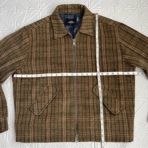 Urban Outfitters Plaid Brushed Zip Jacket Size Large - Picture 7 of 8
